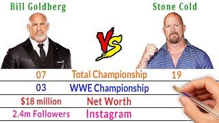 Bill Goldberg vs Stone Cold Steve Austin Comparison - Bio2oons