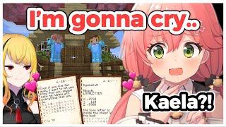 Miko reactions to Kaela's love letter and the cherry blossom tree house!