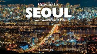 iPhone 16 pro  Cinematic 4K Seoul, Korea | Camera test + Filming tips for vlogging