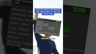 Our GOLF betting model is on 