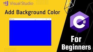 Add background color in Windows Form C#.net | Visual Studio | Imesh Lk