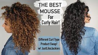 The BEST Mousse For Curly Hair! Product Swap w/ JustLikeJackies | BiancaReneeToday