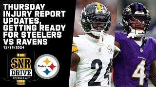 Ready for Steelers vs Ravens, Injury Report Updates | SNR Drive | Pittsburgh Steelers