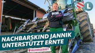 Ackern bei der Maisernte: Jannik (11) will Landwirt werden! | WDR Lokalzeit Land.Schafft.