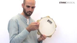 Professional Egyptian Riq Riqq Tambourine - Gawharet El Fan #3 - Hammered cymbals