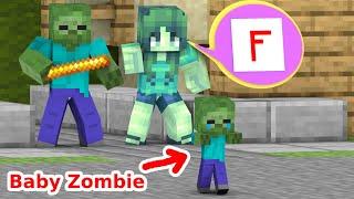 Baby Zombie Was Kicked Out Of The House -  Minecraft Animation