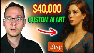 How To Make $40K/Month Selling Custom AI Art on Etsy [Full Breakdown]