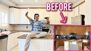 GIVING MY MOMS KITCHEN A HUGE MAKEOVER