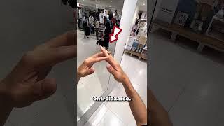 He Tried to Deceive the Mirror's Reflection 