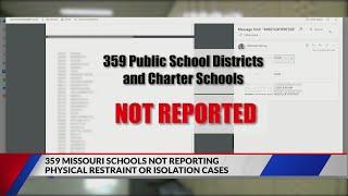359 Missouri schools not reporting physical restraint or isolation cases