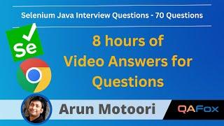 Selenium Java Interview Questions - Part 1 (70 Questions answered)