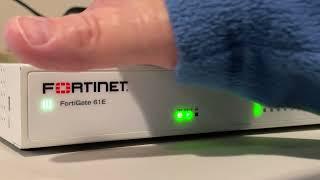 Fortinet Fortigate Firewall Training Series - powering on your firewall for the first time