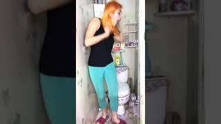 Nadia gaga funny toilet TikTok video