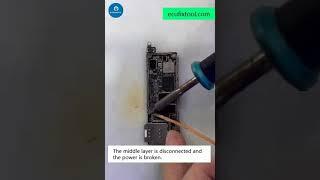 Repair iPhone 15 Pro middle motherboard cold solder joint problem #iphonerepair