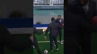 Micah Richards Punts A Football & Hits A Drone  #nfl #shorts