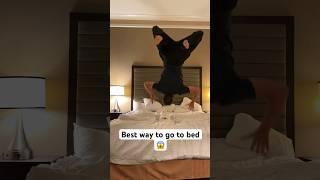 How gymnasts go to bed!