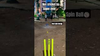 Super Over In Box cricket match  #cricket #superover #spinball #spinner