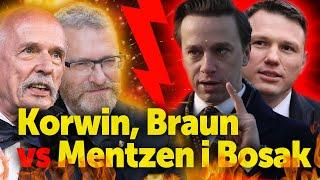 Korwin, Braun vs Mentzen i Bosak. Wojna o kontrolę nad Konfederacją. Kto ma rację zadecyduje sąd