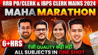 Mains Marathon 2024: Reasoning, Quant, English & Current Affairs | RRB PO/Clerk & IBPS Clerk 2024