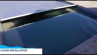 Automatic Pool Covers Fiberglass Pool with Gunite Retainer and Polybox Unit Install | Post-Pour