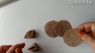 Super Easy Burlap Flowers making Ideas:3 Designs/Make Jute Flowers in Easy Way/Nice Jute Flowers