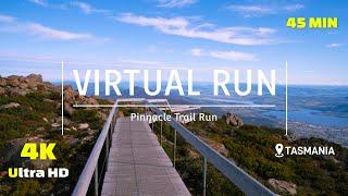 Virtual Run Pinnacle Mt Wellington / Kunanyi, Trail Run 4K - Treadmill Workout - Scenery Tasmania