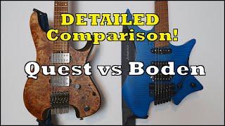 Ibanez Quest Q52 vs Strandberg Boden Standard 6 - Headless Guitars Comparison