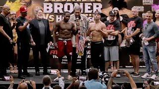 ADRIEN BRONER VS BILL HUTCHINSON • FULL WEIGH IN & FACE OFF VIDEO