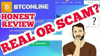 BTCONLINE.IO BITCOIN CLOUD MINING SITE. IT IS A REAL OR SCAM?HONEST REVIEW 2020