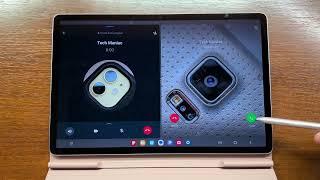 Samsung Galaxy Tab S7 FE Unboxing, WhatsApp vs Telegram Split Screen Incoming Calls in Book Cover