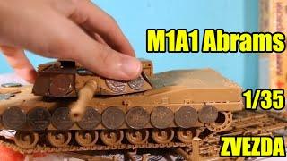 Сборка модели танка M1A1 Abrams 1/35 ZVEZDA