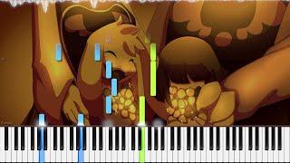 Undertale // Once Upon a Time | LyricWulf Piano Tutorial on Synthesia OST 01