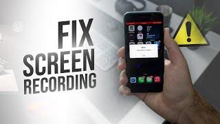 How to Fix Screen Recording NOT Working on iPhone