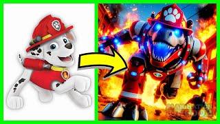 World in Ruins?! Paw Patrol as Rampaging DinoBots | Ai Animation Kingdom 2