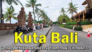 Kuta Bali Situation 2 Days After Lewatobi Volcano Eruption..!! How Is It Now..??
