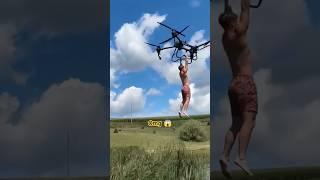 Man fly with a big drone #bigdrone #hamas #gaza #drone #fly #dronefly
