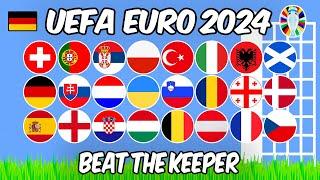 Beat The Keeper - UEFA EURO 2024 - Algodoo Marble Race