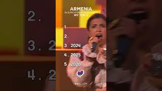  Armenia in Eurovision (2020-2025) | My Top 5 #Eurovision #Armenia