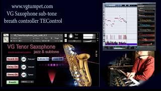 Subtone saxophone Kontakt library test with TEControl breath controller
