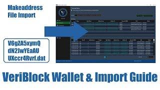 VeriBlock Wallet & Import Guide. How to import a makeaddress .dat file