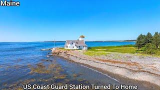 Maine Waterfront Property For Sale | 13+ Acres| Maine Real Estate| Little Caberry Island |Boat House