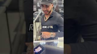 Real CJ picking up his piece #jewelrybusiness #negotiation #jesuschrist #customersbelike #rapper