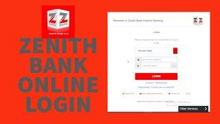 Login to Zenith Bank Account - zenith bank online login steps | online bank login sign in tutorials