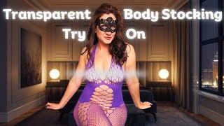 4k Transparent Body Stocking Try On | Darker Eris