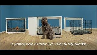 Niche d’intérieur 2 en 1 pour chiens Omlet Fido Nook