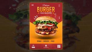 How to Create A Fast Food Poster Design in Photoshop CC 2021 - Photoshop Tutorial For Beginners