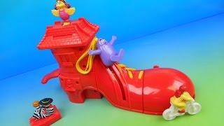 1999 RONALD McDONALD'S SHOE SET OF 4 HAPPY MEAL VINTAGE COLLECTIBLES VIDEO REVIEW (IMPORT) McShoe