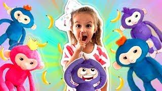 Five Little Monkeys Jumping On The Bed ~ Children Nursery Rhyme Songs | Elya & Adelya Kids Show