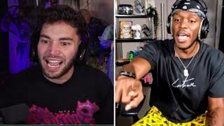 "YOU F****** B****, YOUR SONG IS TRASH" KSI & ADIN ROSS ARGUE...