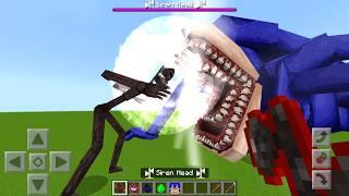 NEW Shin Sonic vs Siren Head Mod ADDON UPDATE in MINECRAFT PE